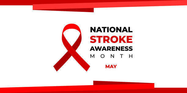 Red Ribbon with Stroke Awareness banner