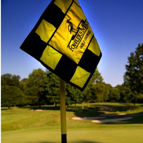 Fowlers Mill golf flag