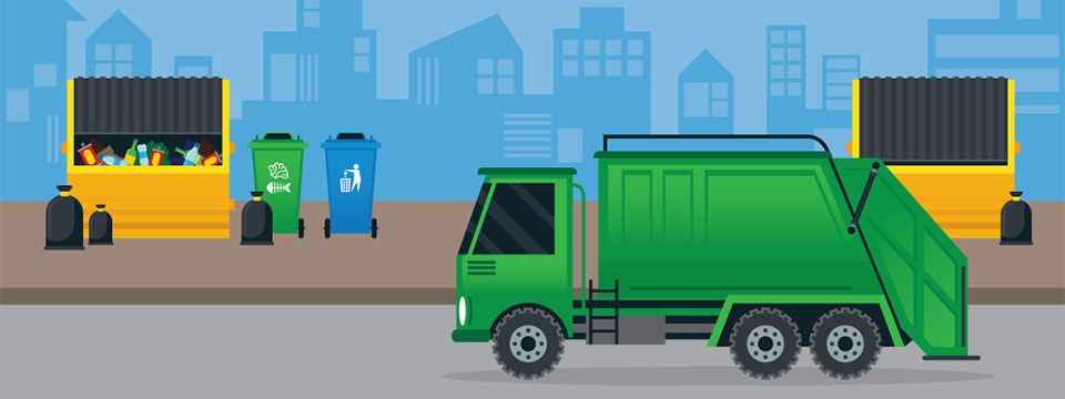 Trash truck graphic