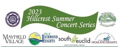 Concert Series banner with city logos