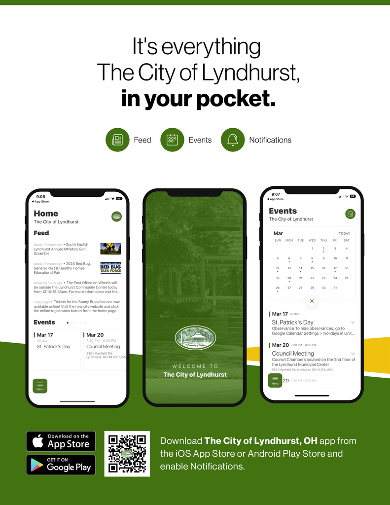 It's everything The City of Lyndhurst, in your pocket.
